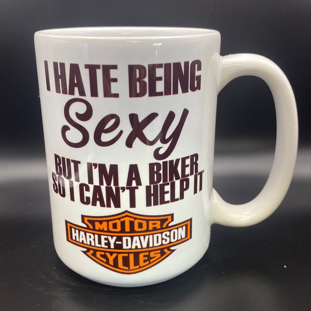 Coffee cups 15oz Sexy Biker Harley Davidson